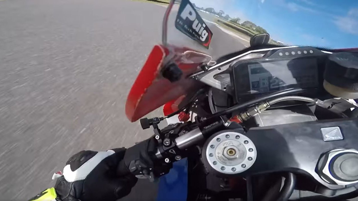 Honda Fireblade onboard